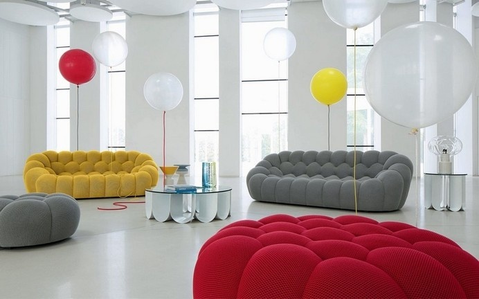 Bubble-Sofa by Sacha Lakic stylish, colourful and completely handmade- www.homeworlddesign. com (9) #sofa #design #furniture