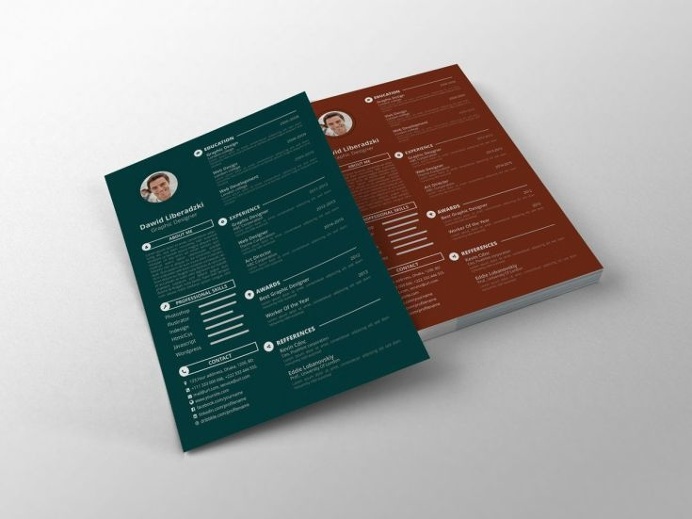 Simple CV Template PSD