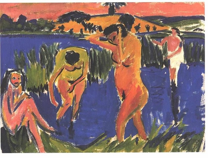 Ernst Ludwig Kirchner, Vier Badende