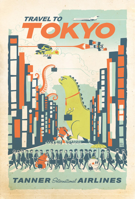 eric tan #illustration #tokyo #travel #poster