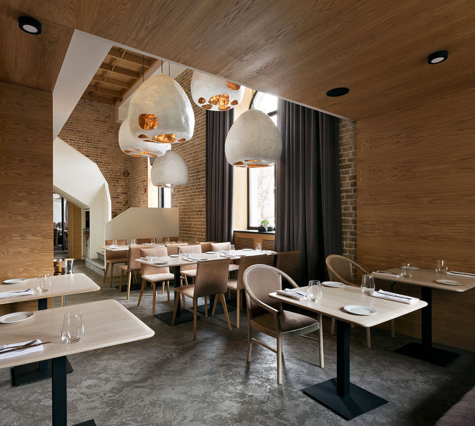 Ibsen Fish Restaurant copper gold architect interior architecture minimal modern best beauty beautiful mindsparklemag mag 01