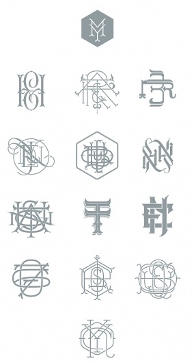 Types & Monograms on the Behance Network #monogram