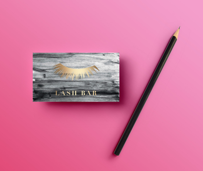 lightpink-card #business #modern #card #design #gold #watercolor #cards #foil #typography