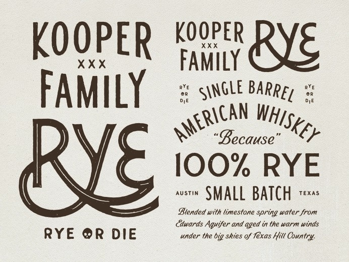 Rye #handstyle #whiskey #label
