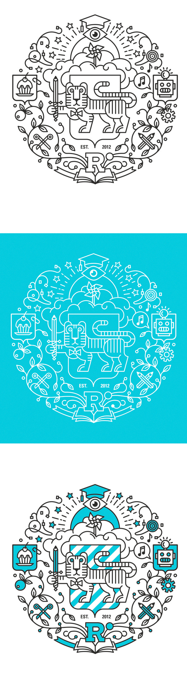 RESPUBLICA UNIVERSITY on Behance #logo #illustration