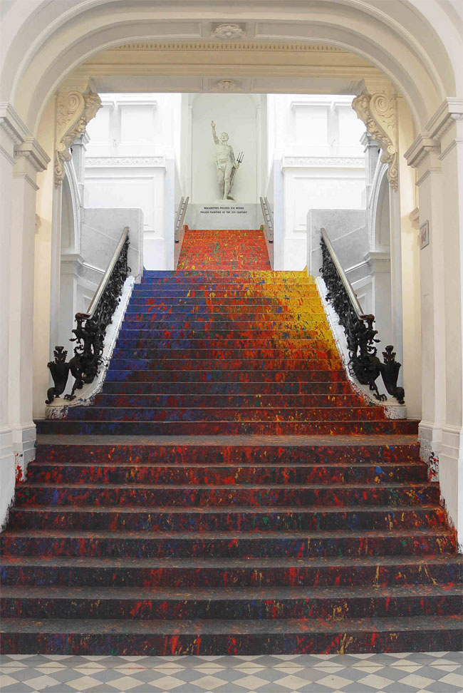 napoleonfour: "Audacious Artwork in Poland National Gallery Staircase "