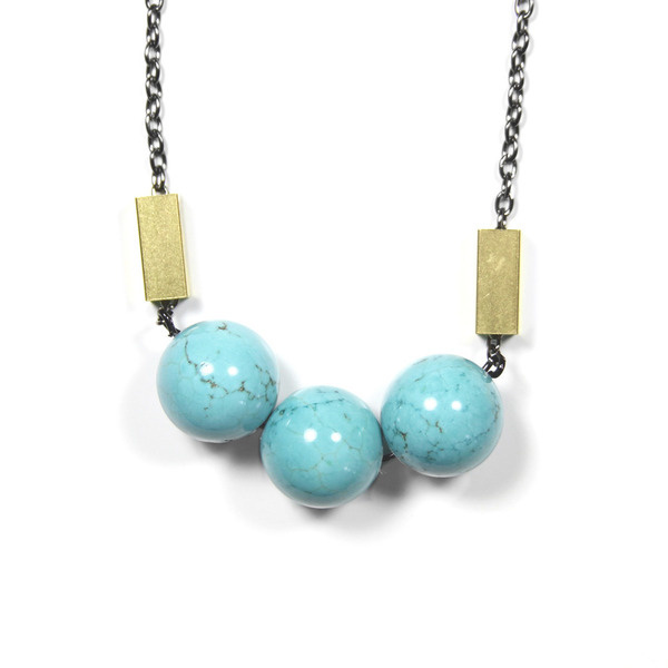 Turquoise Bauble Necklace #jewelry #necklace #urban aviary