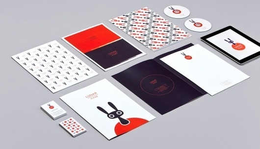 LOOVVOOL - Lunar Hare #print #colour #branding #typography