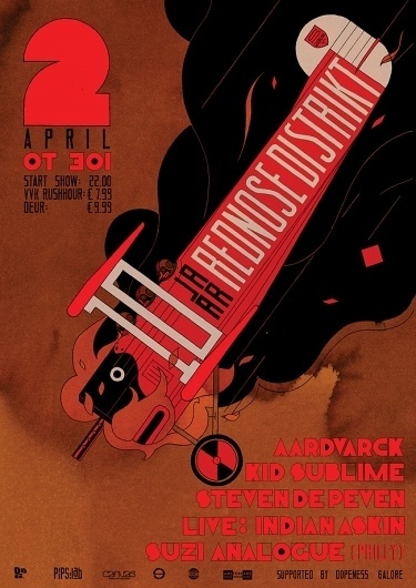 Stefan Glerum #rednose #glerum #distrikt #illustration #stefan #biplane #poster