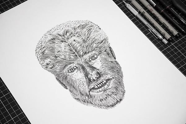 Horror characters on Behance #drawings #heymikel #classic #horror #temporary #tattoo #illustration #movies #characters