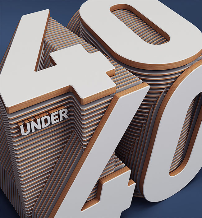 40, numbers, inspriation, typography
