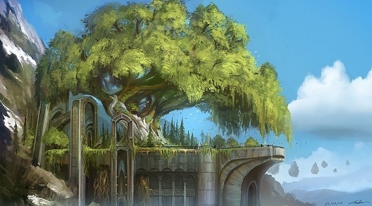 random stuff by ~Tonyholmsten on deviantART #illustration #fantasy #tree
