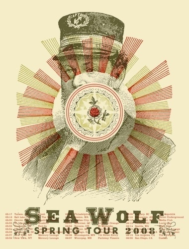 All sizes | SEA WOLF 2008 TOUR POSTER poster by Aesthetic Apparatus | Flickr - Photo Sharing! #design #graphic #poster