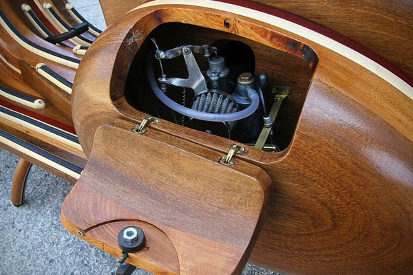 CJWHO ™ (Wooden Vespa Scooter by Carlos Alberto | via ...) #crafts #design #scooter #wood #vespa