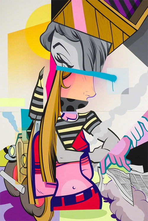 Pose P.2 - F C H I C H K 'L #pose #graffiti #painting #mixed #media