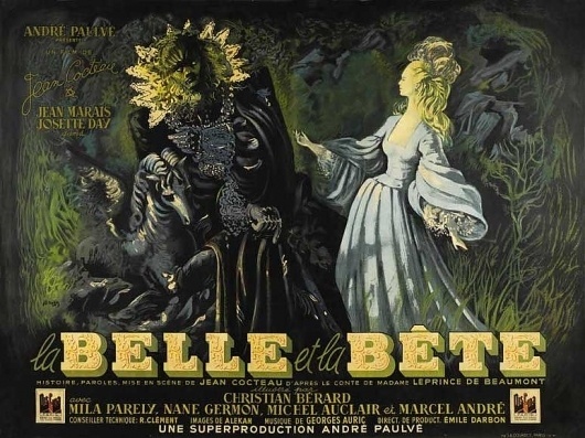 Beauty and the Beast Movie Posters From Movie Poster Shop #illustration #french #poster #film