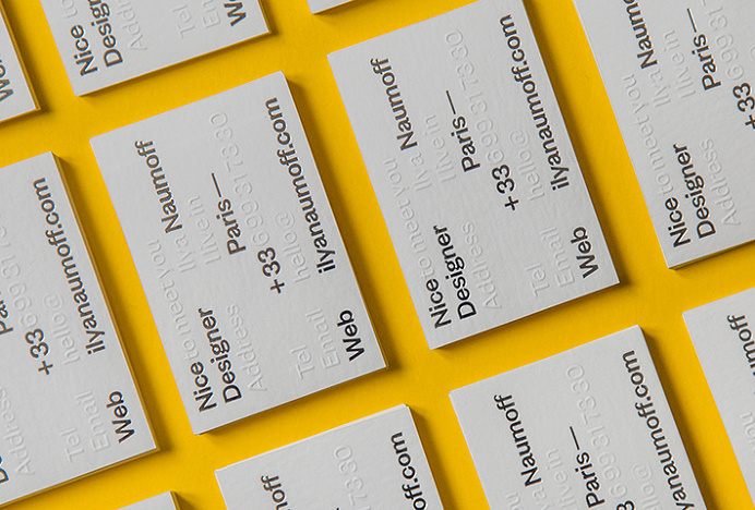 Ilya Naumoff by Ilya Naumoff #business card #graphic design #print