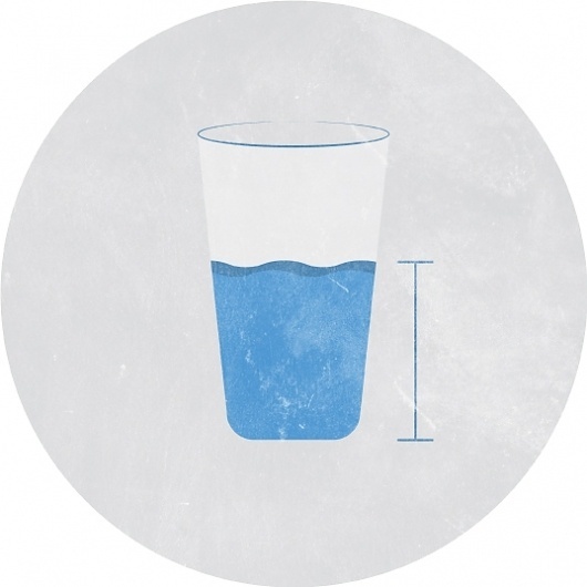 Glass Half-Full - Noah Mooney Design #vintage #minimalism