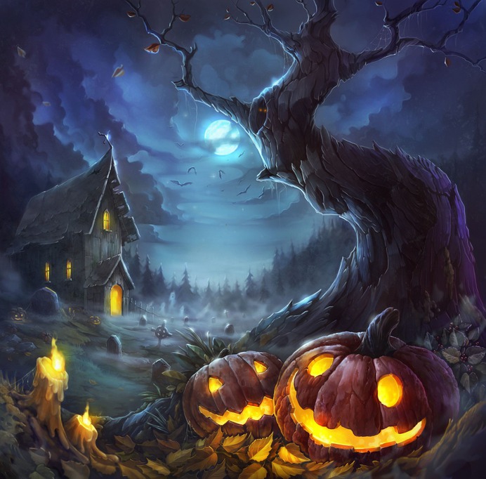 beginner easy halloween paintings & paint by numbers #painting