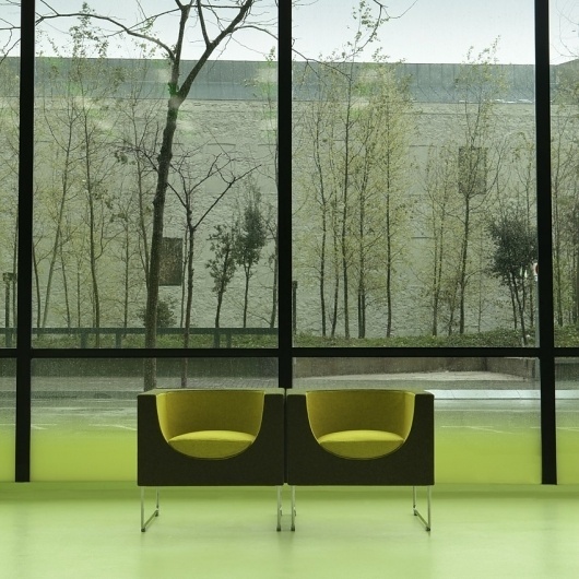 Media Tic Barcelona, Enric Ruiz Geli, STUA #jon #design #nube #ruiz #geli #barcelona #armchair #gasca #stua #green