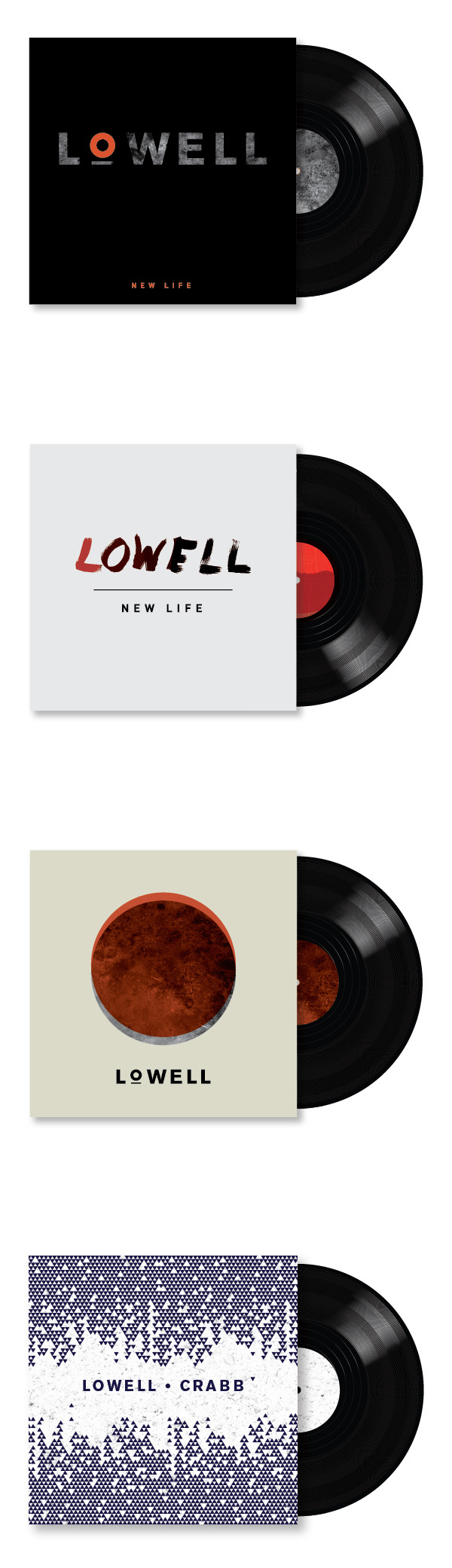 Lowell Crabb Album Cover music1 #album #modern #black #texture #cover #record
