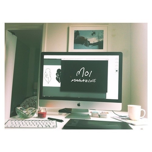 #office #setup for today — workin on a little somethin with my love @iamkenza @moimagazine #moi #web #moimagazine #comingsoon