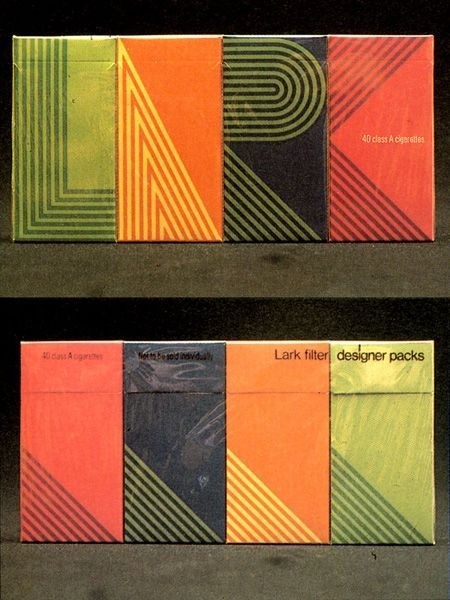 George Tscherny | Lark Cigarettes, 1968 #lark #george #1968 #cigarettes #tscherny