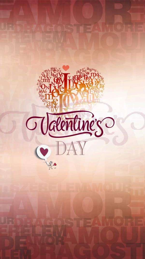Romantic Love Valentines Day Background for iphone