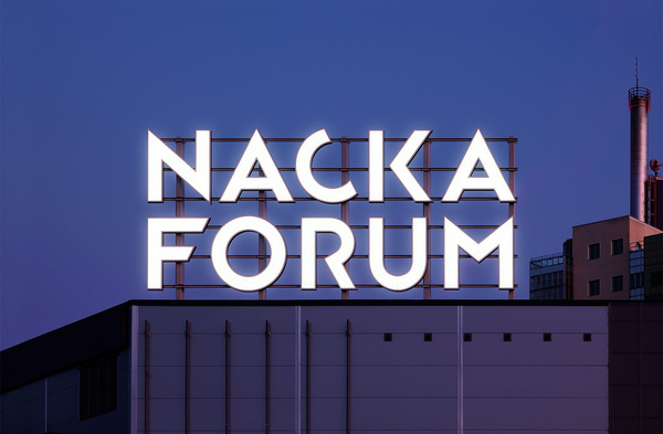 BVD – Nacka Forum #signage #nacka #forum #typography