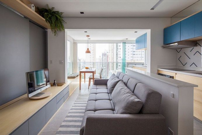 38 sqm Apartment Renovated in Sao Paulo, Brazil 1