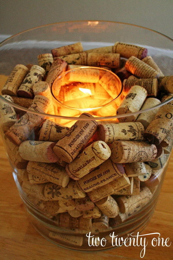 Homemade Wine Cork Crafts #cork #diy #wine