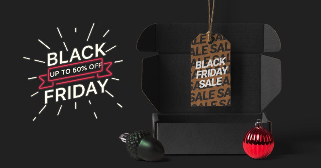 Black Friday Ad Mockup Scene
