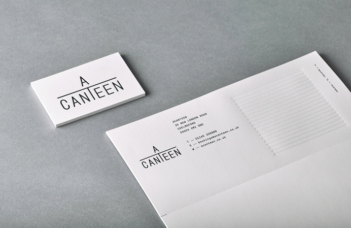 ACANTEEN restaurant food cafe interior design branding corporate identity IWANT london UK minimal mindsparkle mag packaging eat colorful col