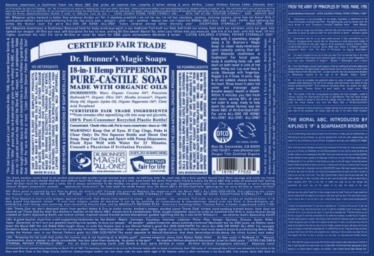 The Doctor Bronner All-One Typography Challenge! #packaging #typogrpahy