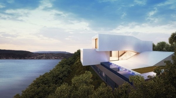Waterfront House Architecture – Fubiz™ #architecture #house #white