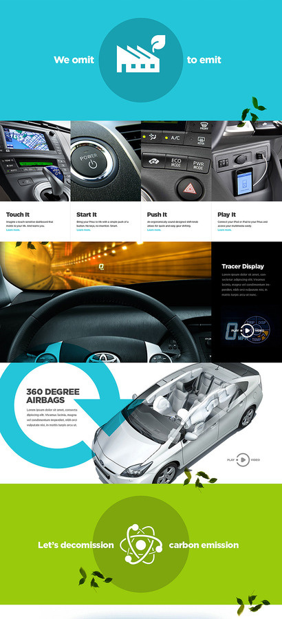 Toyota Shape Layer Portfolio of Bryan Le #website #web #auto