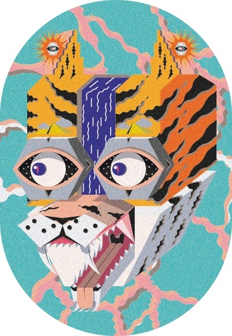 THE GUARDIAN on Behance #abstract #illustration #tiger