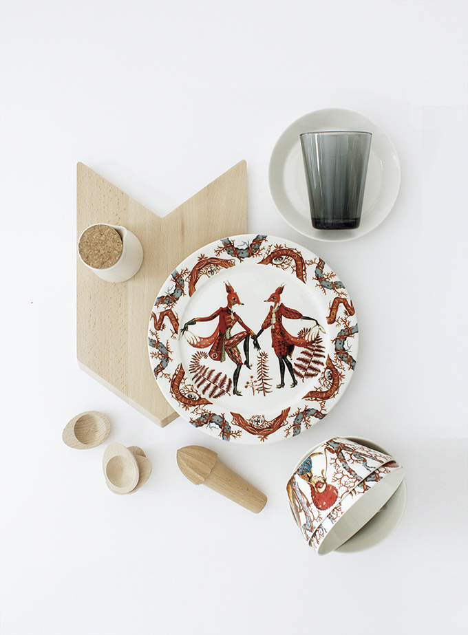 #foxes #fox #vessels #plate