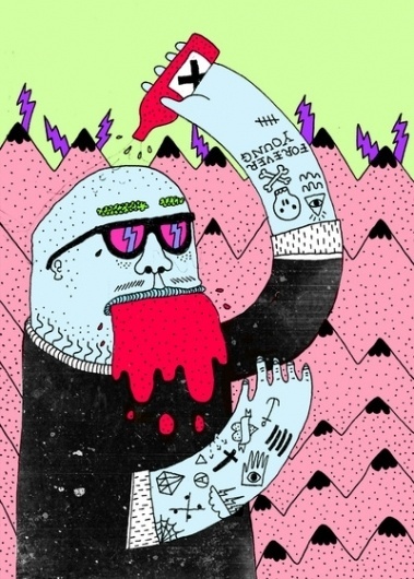 Blurp Art Print by Marco Oggian | Society6 #illustration #poster #marco #canvas #oggian