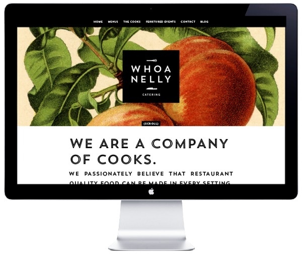 Whoa Nelly Catering Branding & Website on Behance #pattern #branding #fruits #website #illustration #identity