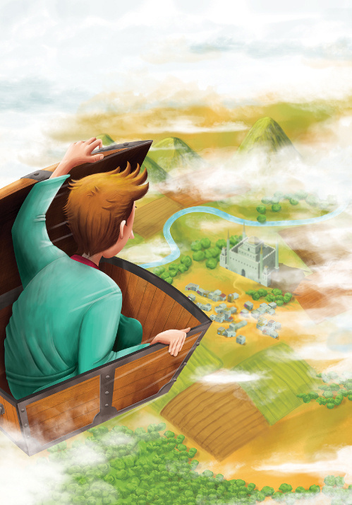 El cofre volador: Hans Christian Andersen illustration by Diego Cáceres #diego #andersen #hans #volador #el #cofre #digital #illustration #painting #christian #caceres