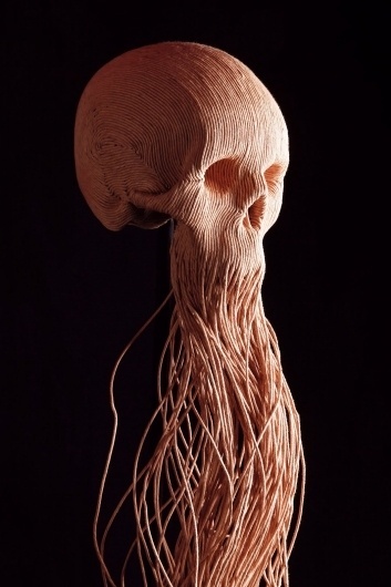 Google Image Result for http://4.bp.blogspot.com/_99TmI8-qpfs/TQ8bOFTm2NI/AAAAAAAAZuw/MVjz_oTJdeY/s1600/corde%252Bde%252Bpapier.jpg #jim #skull #sculpture