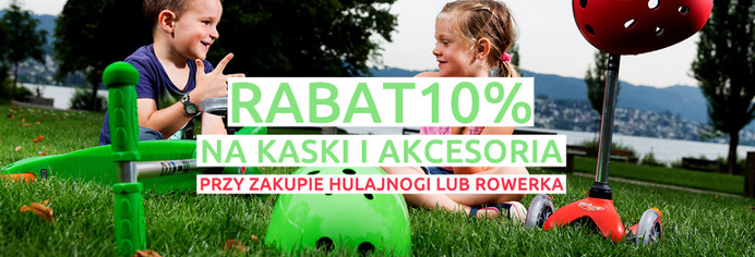 Bezpieczeństwo dziecka podczas jazdy rowerem lub hulajnogą jest bardzo ważną sprawą. Teraz jeszcze mamy 10% rabatu, więc warto skorz