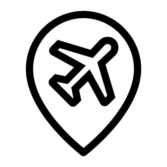 See more icon inspiration related to airport, plane, flight, airplane, travel, aeroplane, maps and location, placeholder, transportation and transport on Flaticon.