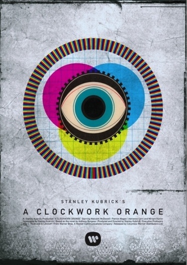 Hitchcock and Kubrick movie posters reimagined Clockwork – #design #poster #film