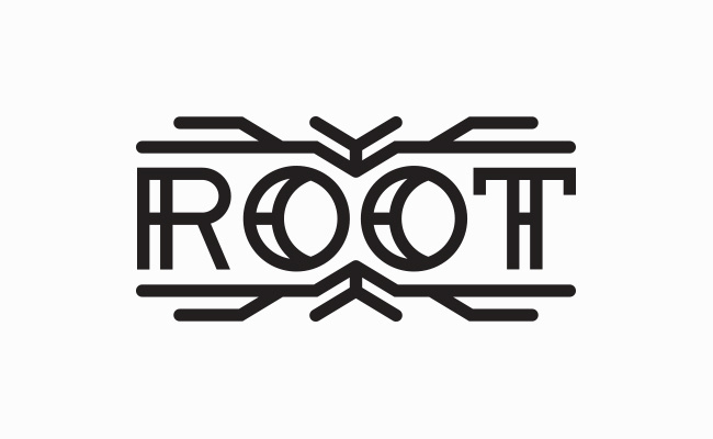 Root logo - Justin Block #root #thick #bold #black #simple #logo