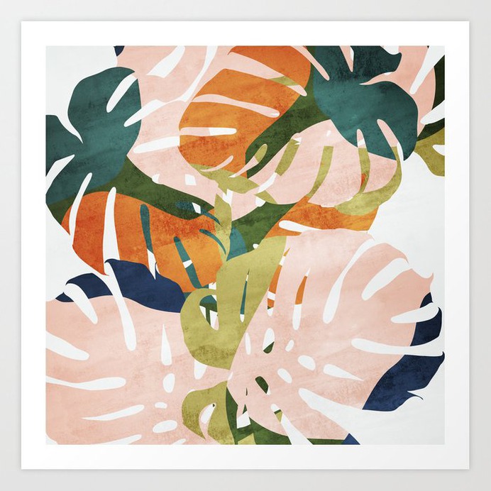Monstera delight Art Print