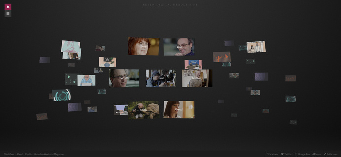 seven digital deadly sins #documentary #ux #design #black #ui #ambient #web