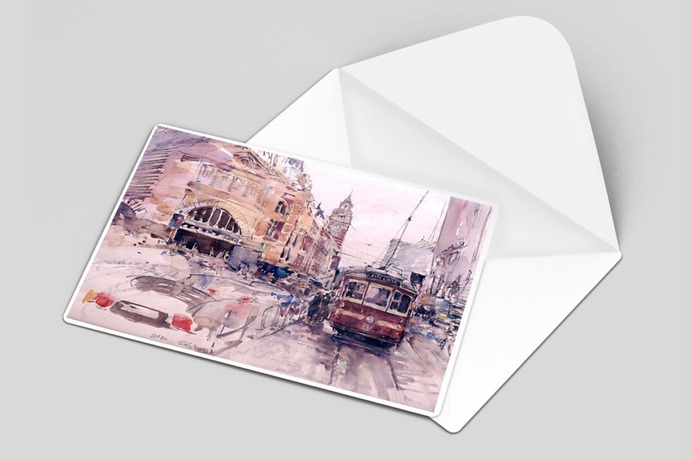 Postcard Presentation Mockup Template
