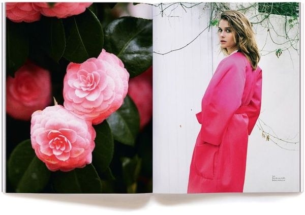Town Daily Magazine #pink #roses #fashion #layout #editorial #flowers